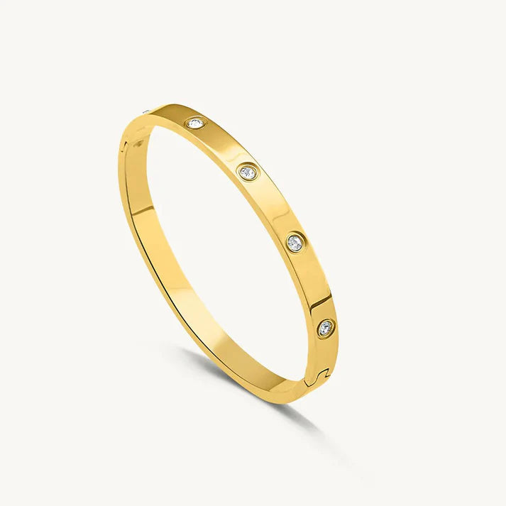 Celebrity Bracelet Combo (Set of 2) Anti Tarnish|18k Pure Gold Tone Coated
