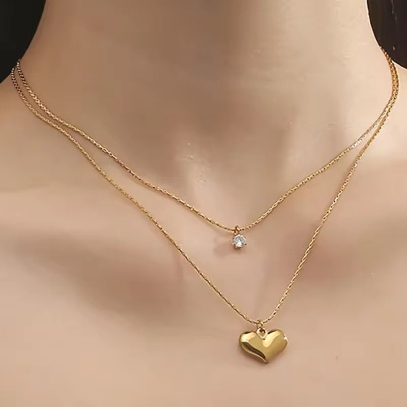 Luxury 18K gold-coated necklace with PVD technology for lifetime durability